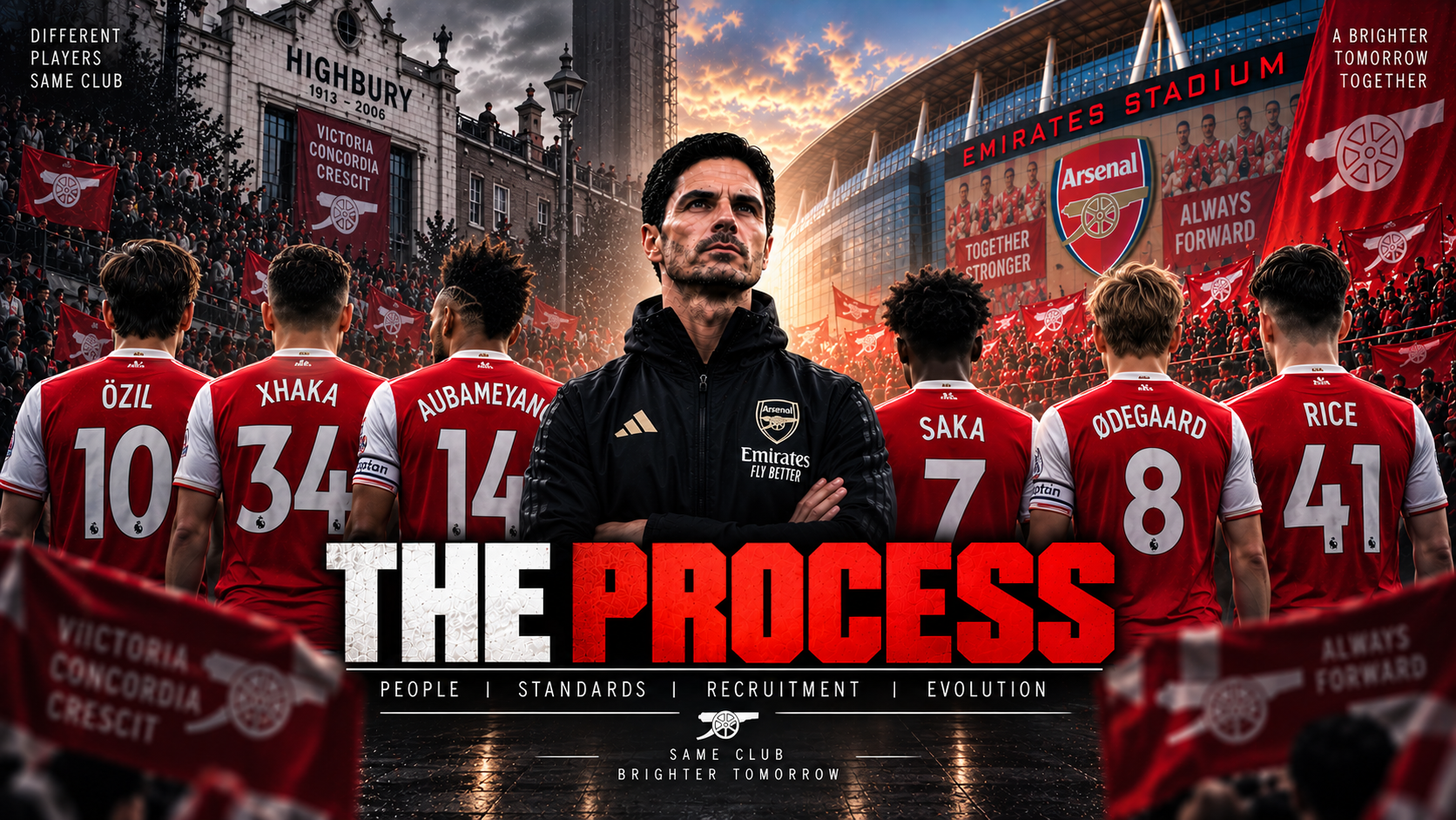 Arsenal editorial artwork for The Process
