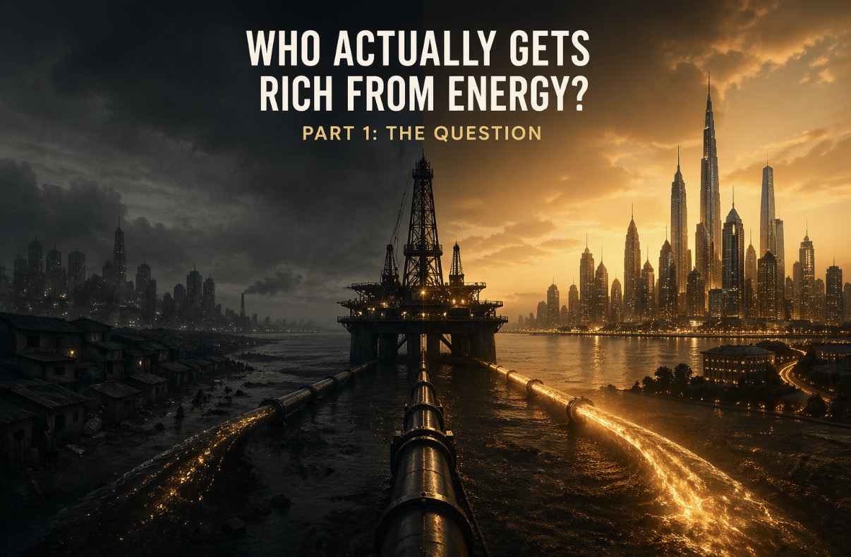 Who Actually Gets Rich From Energy? — energy infrastructure and city skyline