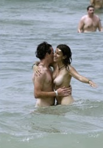 Second moment in the beach sequence