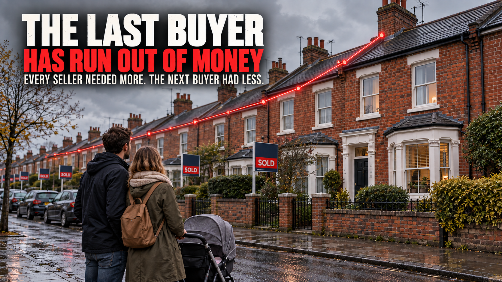 A young British couple facing an unaffordable property market as house prices rise beyond their income