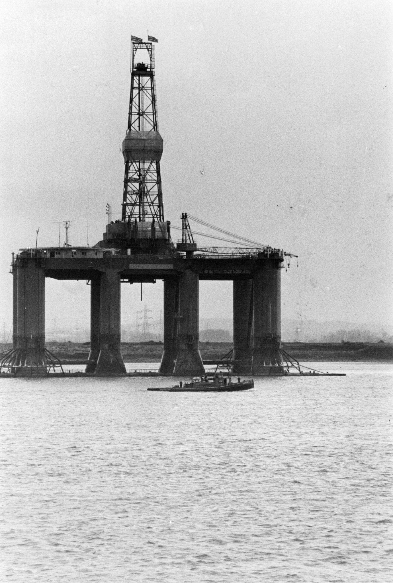 The Kingsnorth UK offshore drilling platform working beside BP's Forties oilfield in the North Sea